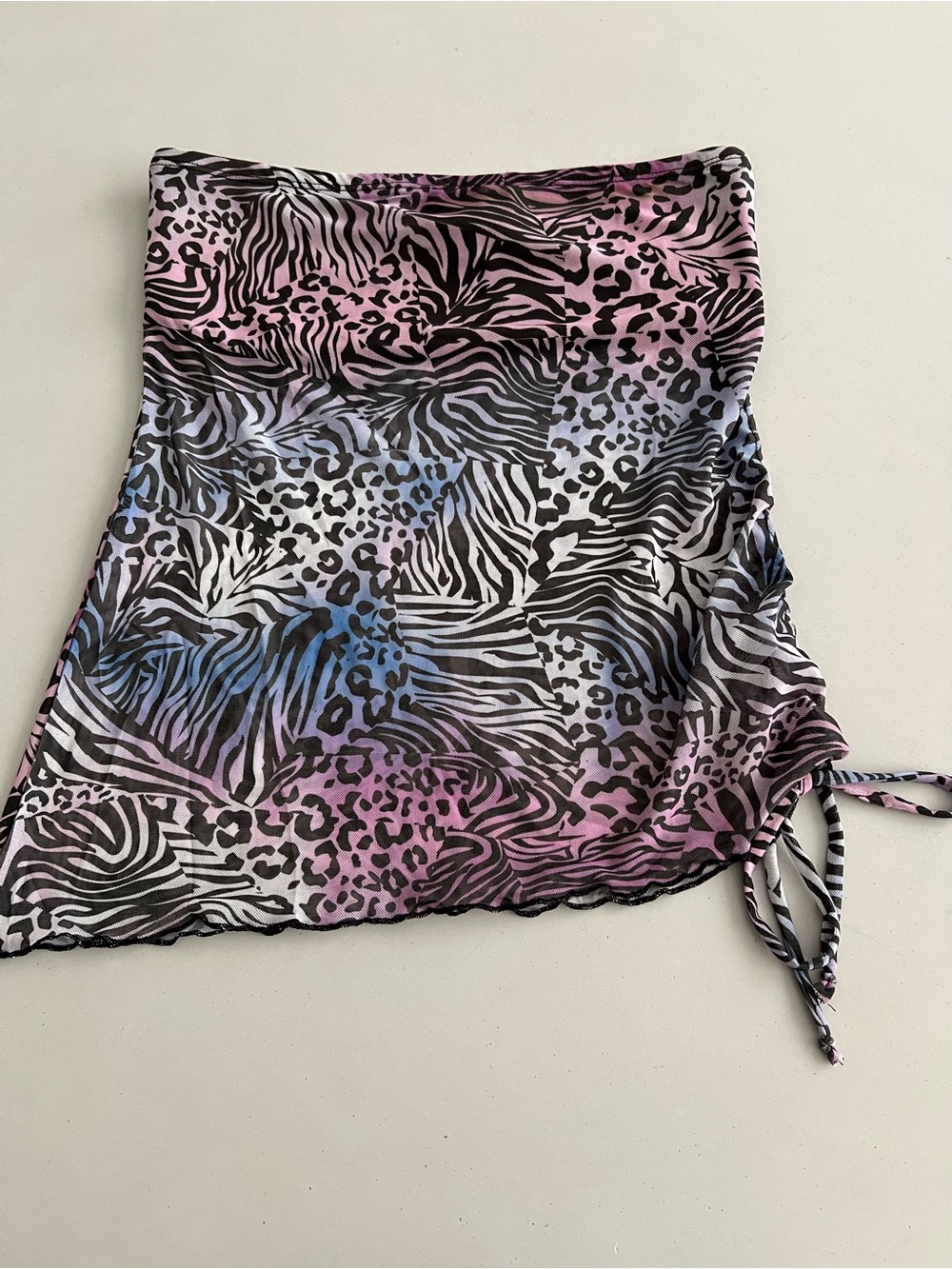 Animal-Print tube top size M